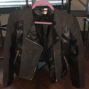 Black leather jacket from H&M